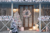 Christmas Porch Backgroud For Holiday G-1231 Shopbackdrop